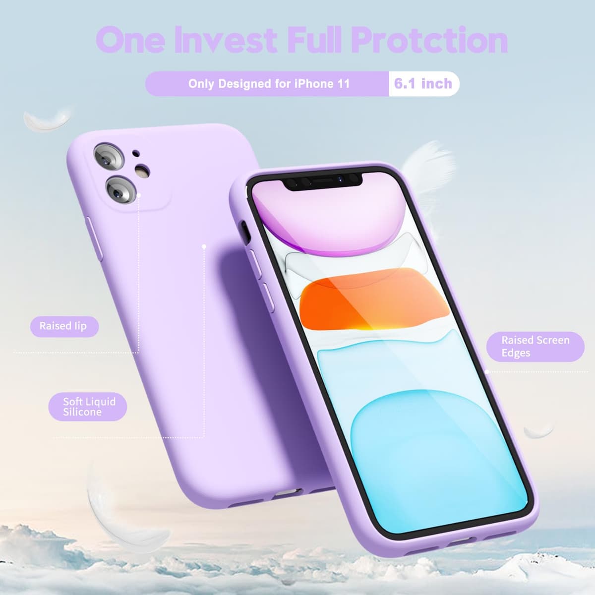 oakxco for iPhone 17 Pro Max Phone Case Liquid Silicone, Cute Thin Slim Grip Soft Rubber Gel for Women Men, Smooth Matte TPU Plain Solid Color Girly Simple Case with Camera Cover, Light Pink — view 1417