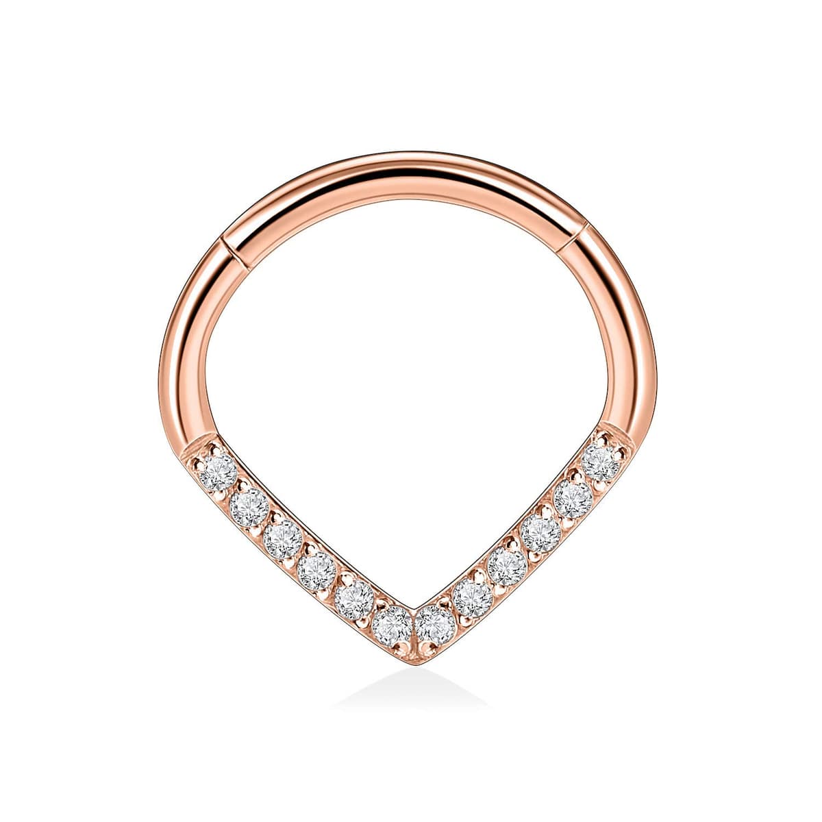 hengkaixuan Teardrop Daith Earrings Septum Jewellery Nose Hoop Ring Surgical Steel Daith Rook Tragus Piercing Jewellery Septum Clicker Ring Small Hoop Earring