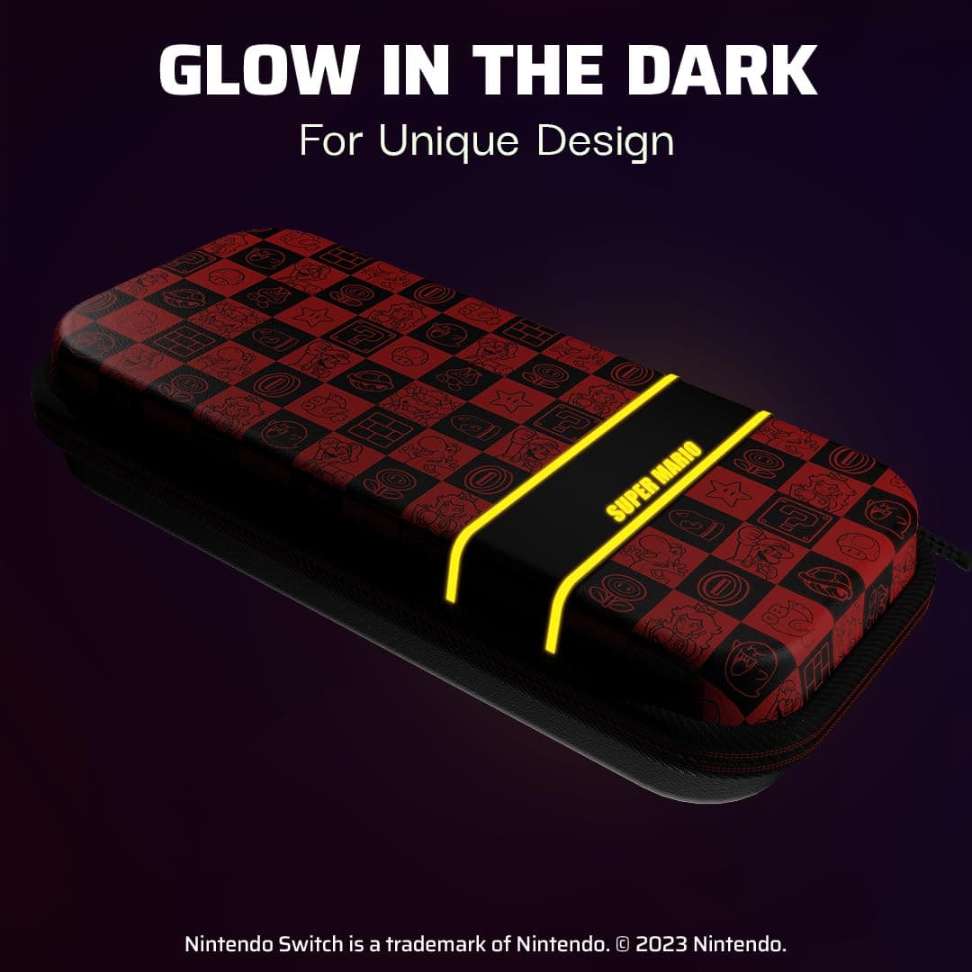 PDP Estuche de viaje Plus GLOW Super Icon Travel Case Nintendo Switch — view 4