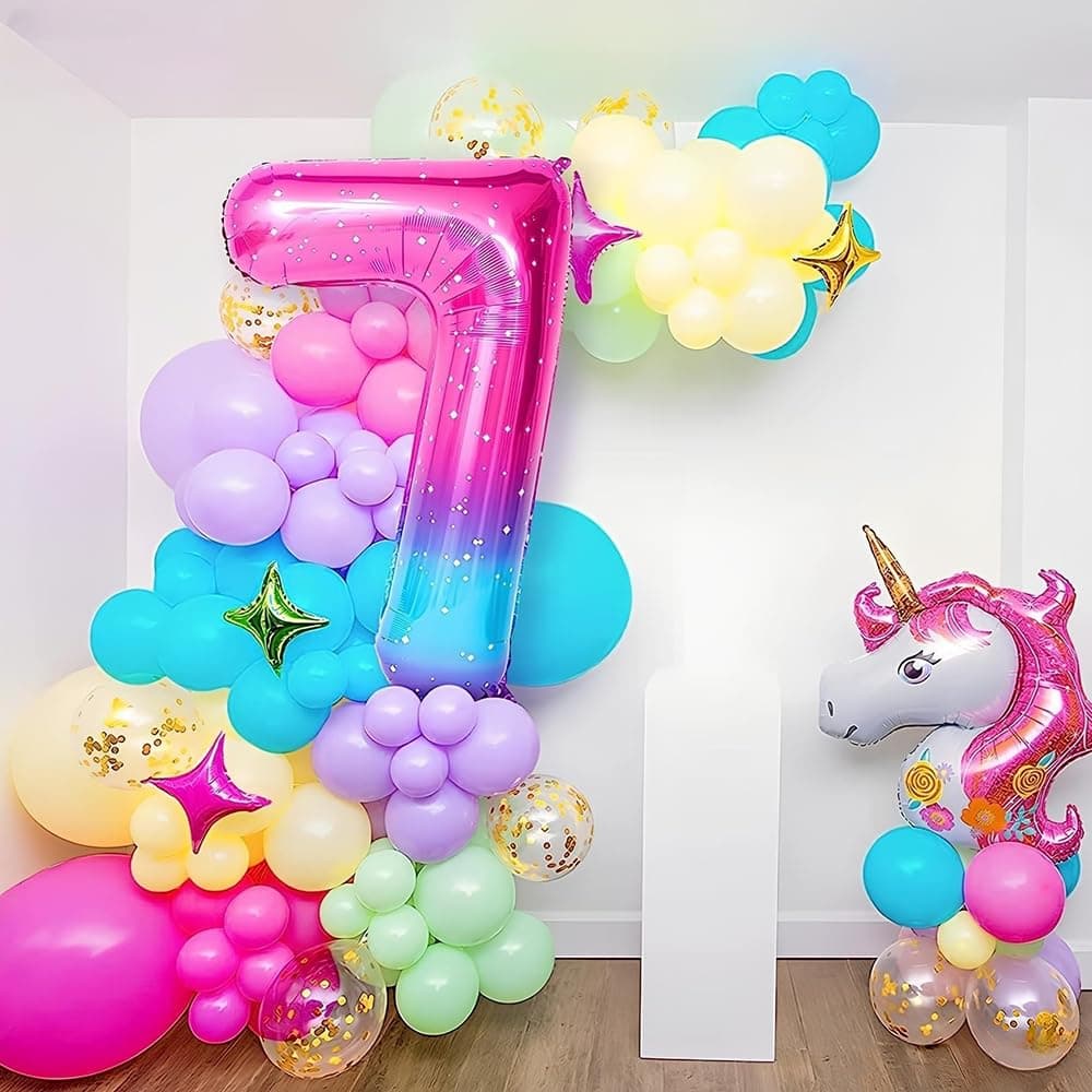 Foil Globo Número 5 Azul 40" (101cm), Inflable Helio o aire, Gigante Numeros 0-9, 10-19, 20-29, 30-100, Grande Globos Decoración para La Boda Aniversario y Cumpleaños Fiestas — view 542