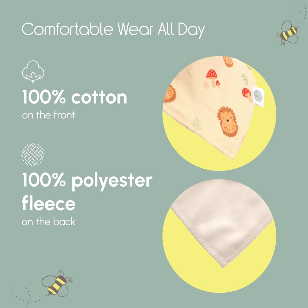 Bandana Dribble Bibs - Cotton Front Baby Bibs Newborn to 24 Months - Newborn Baby Gifts - Bibs For Comfortable Kids — view 56