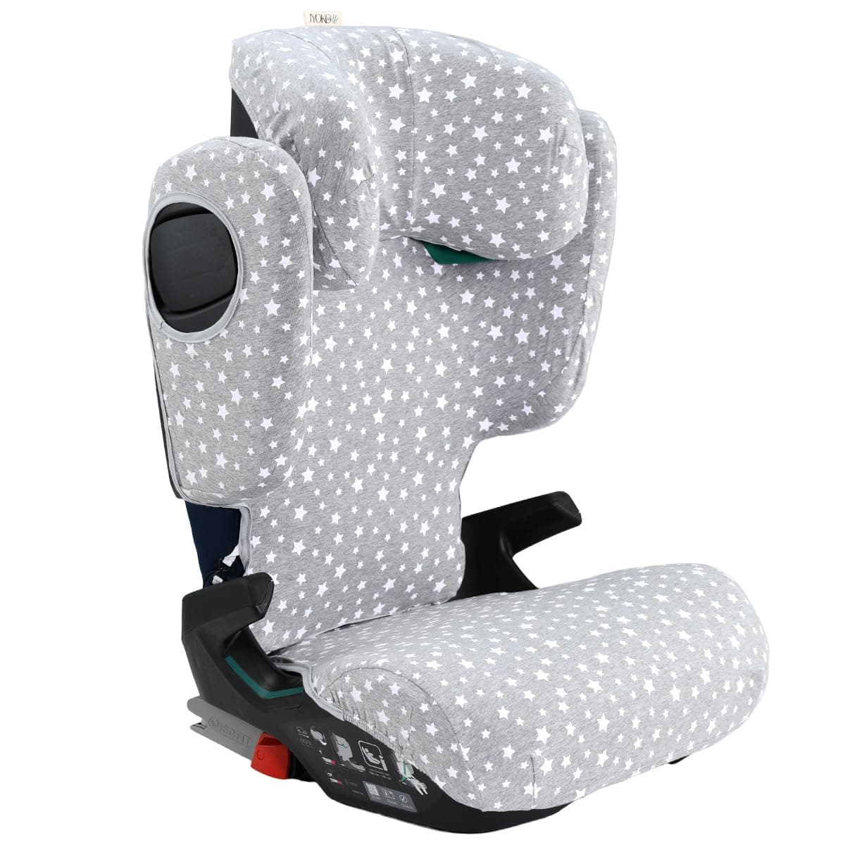 JYOKO KIDS Funda compatible con Romer Kidfix (Romer Kidfix M I-SIZE, WHITE STAR) — view 3