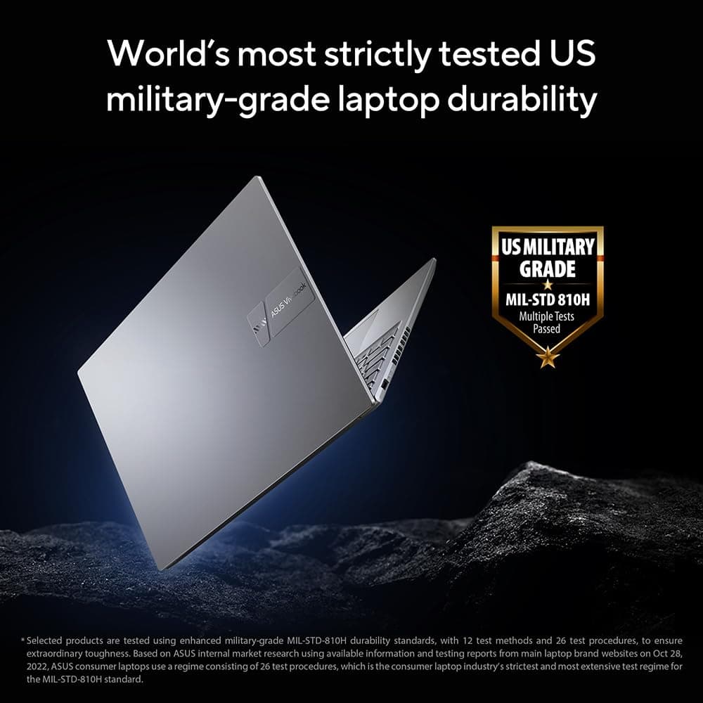 ASUS Vivobook 16 X1605VA Laptop | 16.0" WUXGA 16:10 Screen | Intel Core 5-120U | 16GB RAM | 512GB PCIe SSD | Windows 11 | Silver — view 6