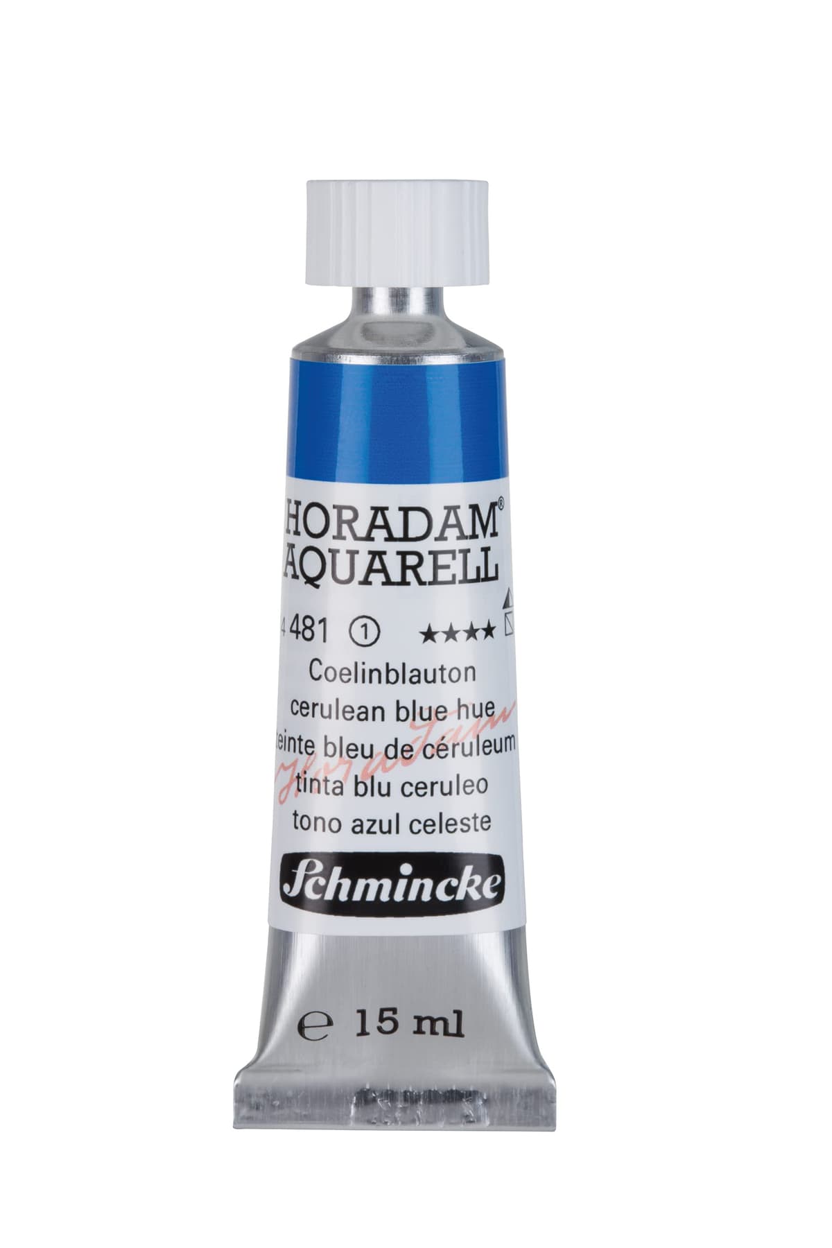 Schmincke - HORADAM® AQUARELL - finest artists' watercolours, 487 Cobalt blue light, 14 487 044, 1/2 pan — view 5