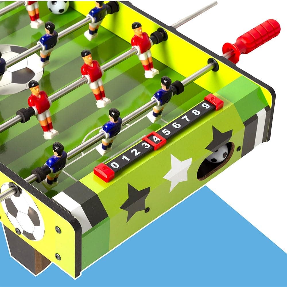 ColorBaby 85435 Mesa de futbolín Infantil, 60x32x14 cm, 2 Jugadores, Marcadores manuales, De Madera Resistente, Juegos de Mesa, Futbolines para niños, 6 años y mas — view 5