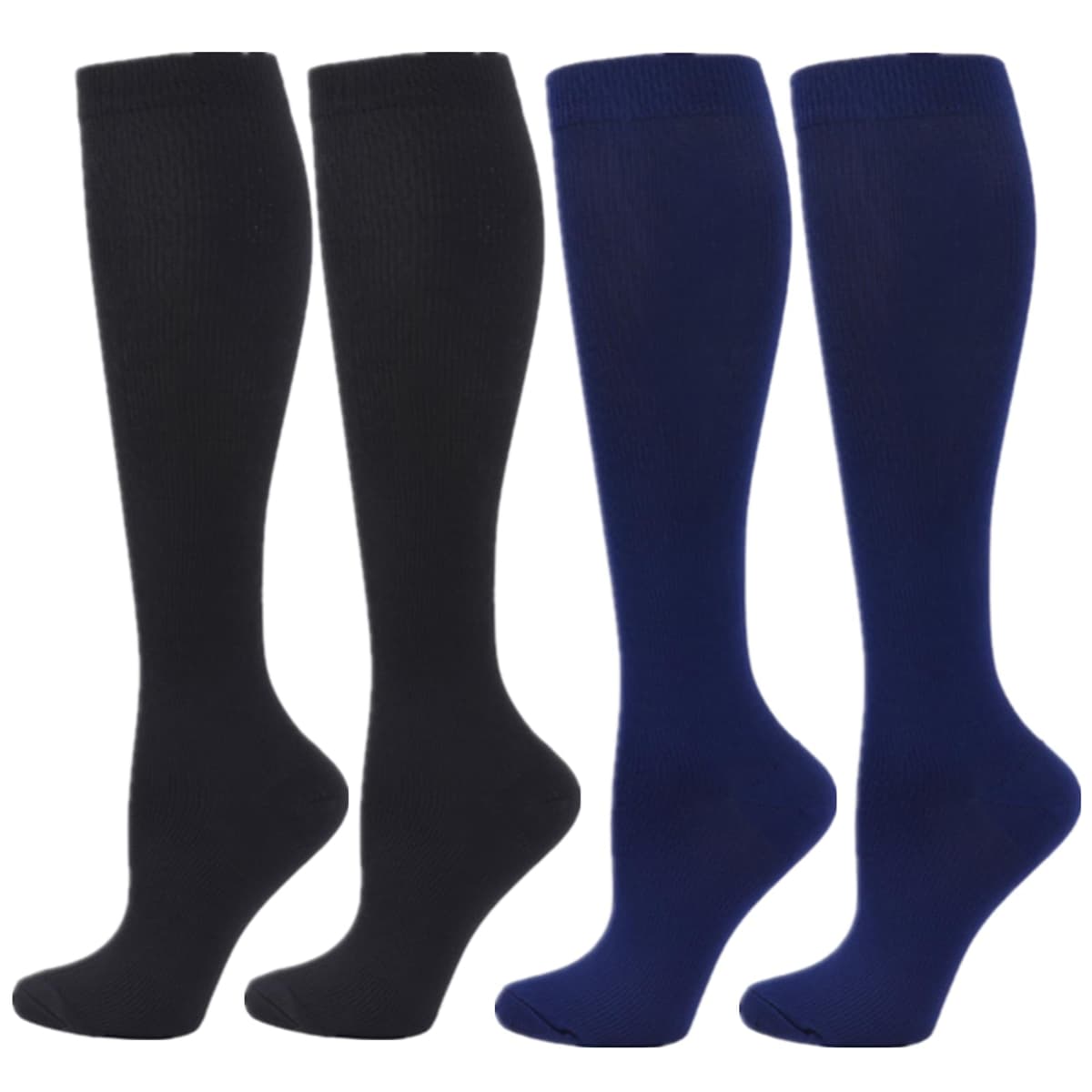 Compression Socks for Women Men, 2/3/4/6 Pairs 20-25mmHg Knee High Socks Compression Stockings for Sport, Athletic, Edema, Diabetic, Varicose Veins, Travel, Pregnancy, Nursing — view 30
