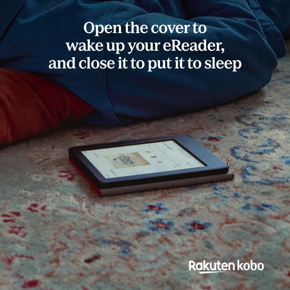 Funda SleepCover para Kobo Clara Colour/BW | Rosa Caramelo | Tecnología de Sueño/Despertar | Soporte Integrado de 2 Posiciones | Cuero Vegano | Compatible con el eReader Kobo Clara Colour/BW de 6” — view 4
