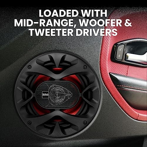 BOSS Audio Systems CH6520 Car Speakers - 250 Watts of Power Per Pair, 125 Watts Each, 6.5 Inch, Full Range, 2 Way, Sold in Pairs