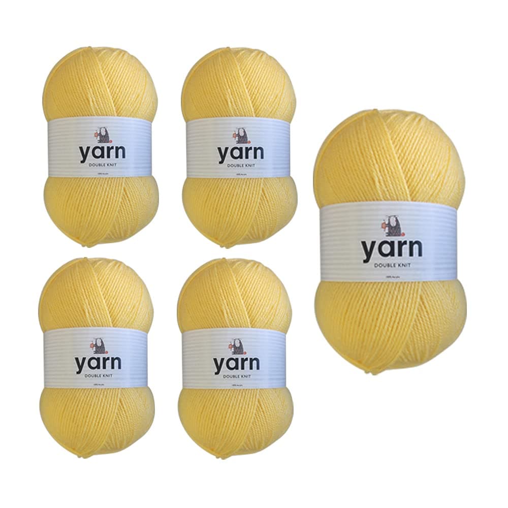 Korbond DK Beige Yarn - 100g Acrylic Wool - Lightweight, Hypoallergenic & Durable Double Knit Crochet Yarn Knitting Wool (290m Total) — view 33