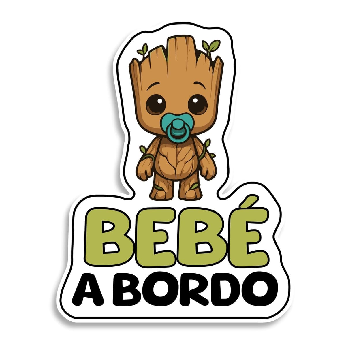 Pegatina Bebe a Bordo Coche, Pegatinas Coche, Bebé Superhéroe, Pegatinas de Bebe a Bordo, Pegatina Resistente a UV e Impermeable
