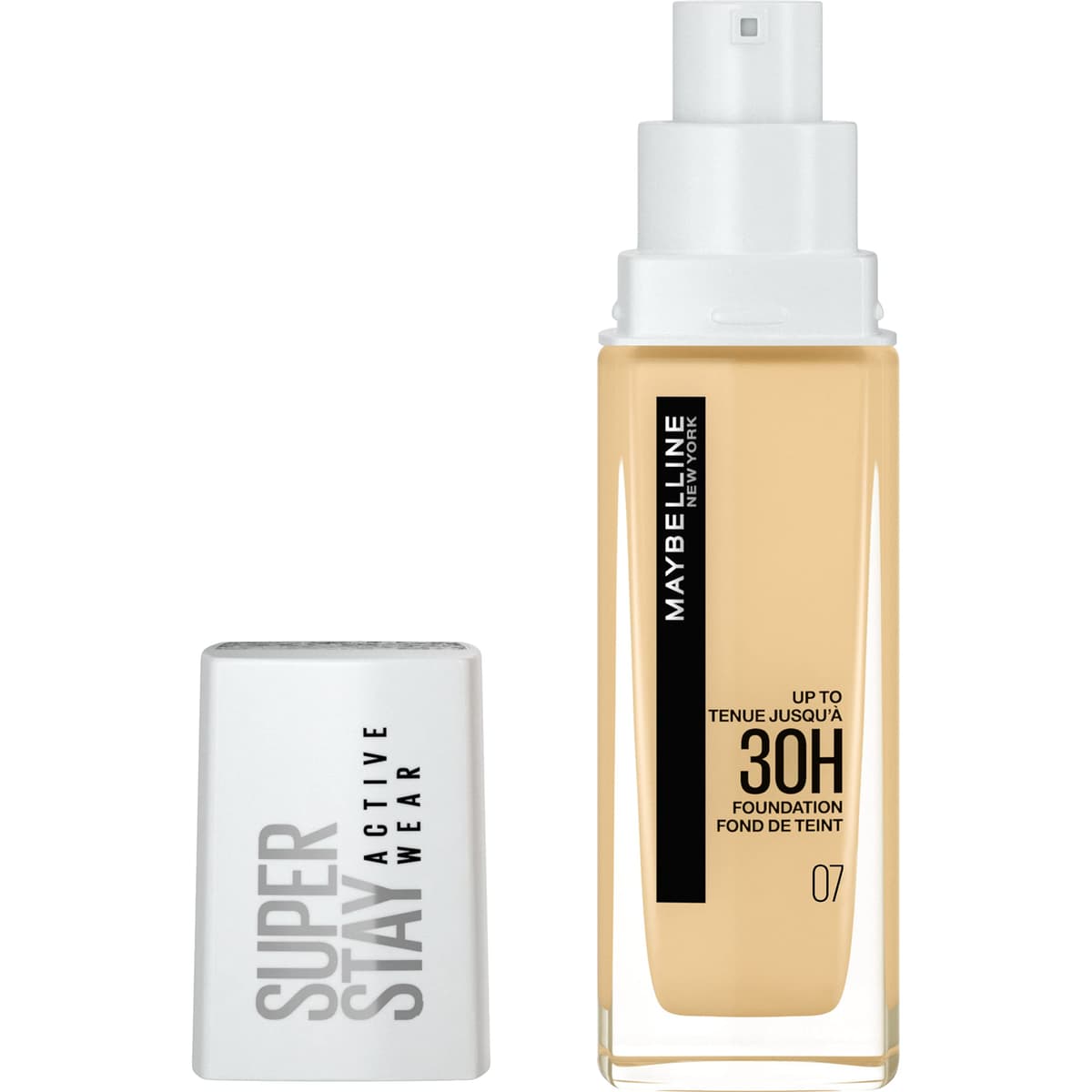 Maybelline New York Super Stay Active Wear, waterproof foundation with high coverage, long-lasting facial make-up for light skin types, colour: No. 10 Ivory (Light), 1 x 30 ml — view 7