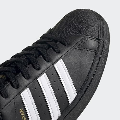 adidas Originals Men's Superstar Sneaker, Black/White/Black, 10 — view 9