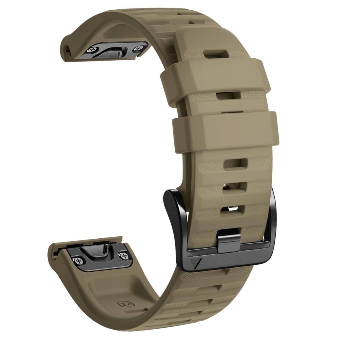 NotoCity Corrra para Garmin Fenix 7/6/5/6 Pro/7 Pro/5 Plus, Quickfit 22mm Correa para Garmin Fenix 8/8 pro 47mm, Forerunner 965/955/935, Nylon Correas para Epix Gen 2, Quatix 7(Negro+Verde militar) — view 15