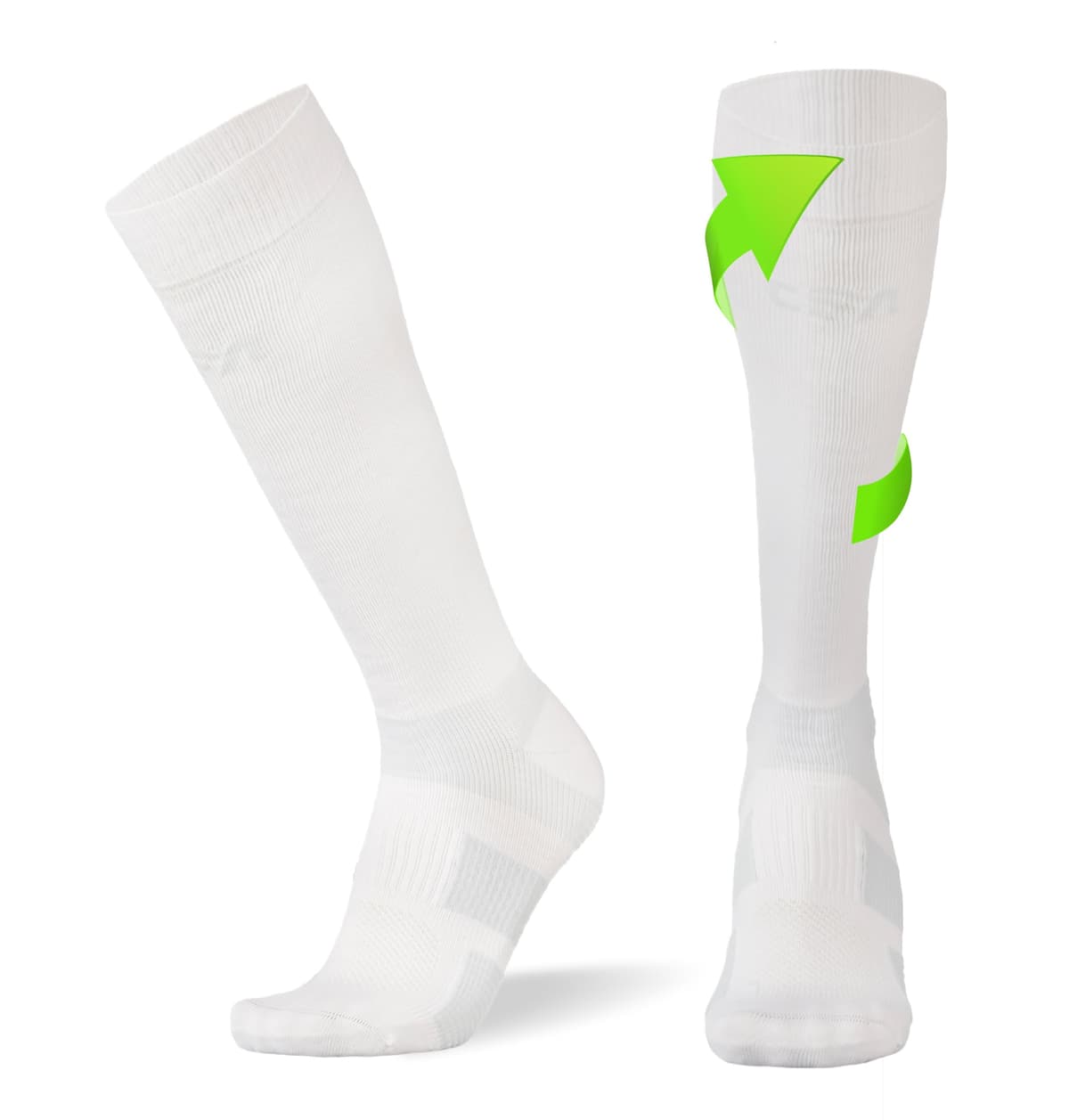 CFA V1 Calcetines Compresion Mujer y Hombre Graduada Antiampollas, Ideales Para El Deporte | Modelo Hasta La Rodilla | Soporte De Tobillo Y Arco | Diseño Danés | Fabricado En Portugal — view 8