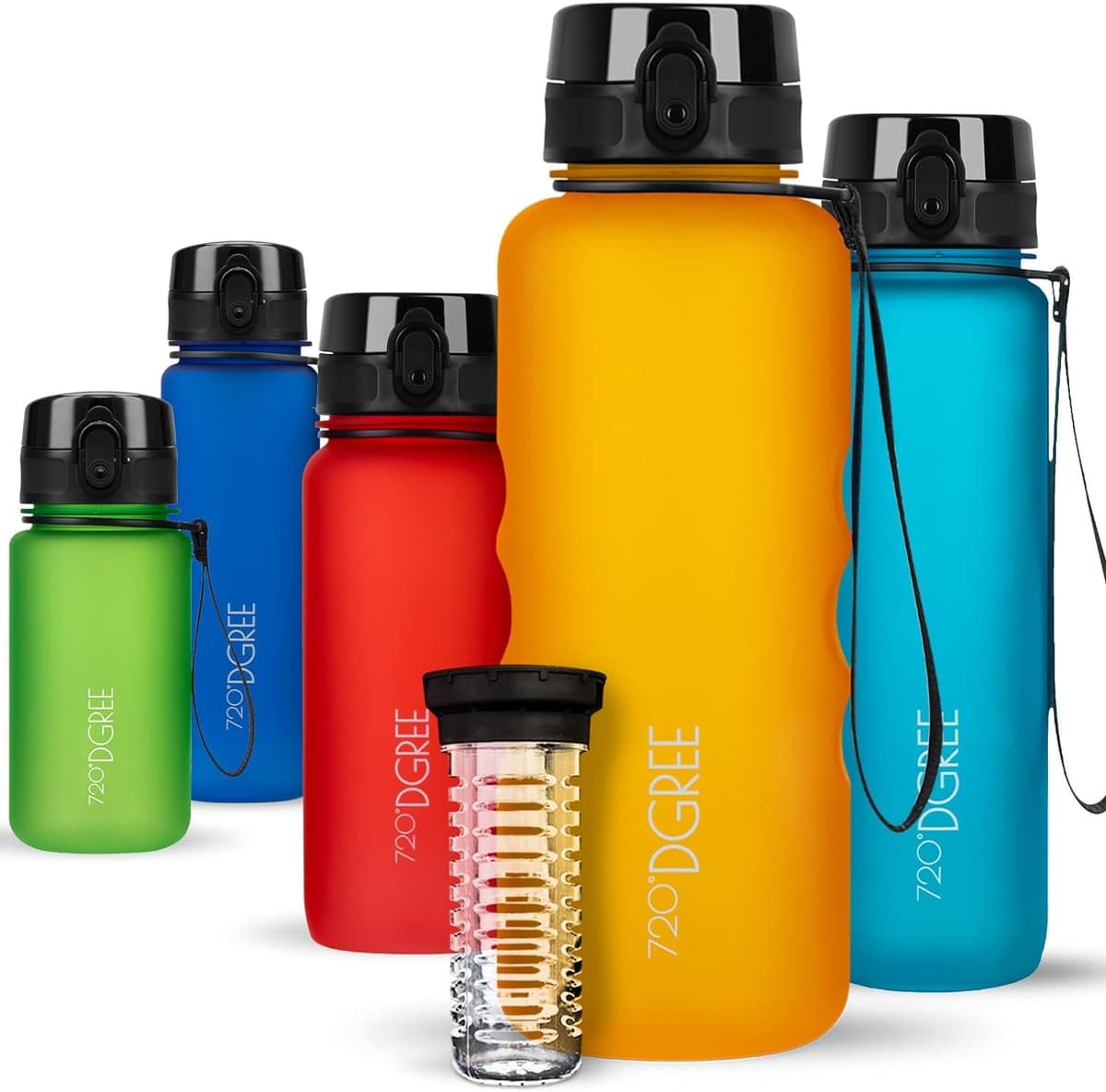 720°DGREE Botella de agua uberBottle – 1,5 litros, 1500ml | Novedosa botella deportiva | Sin BPA | Ideal para niños, fitness, deportes, fútbol, guardería, escuela, pequeños, antigoteo — view 55
