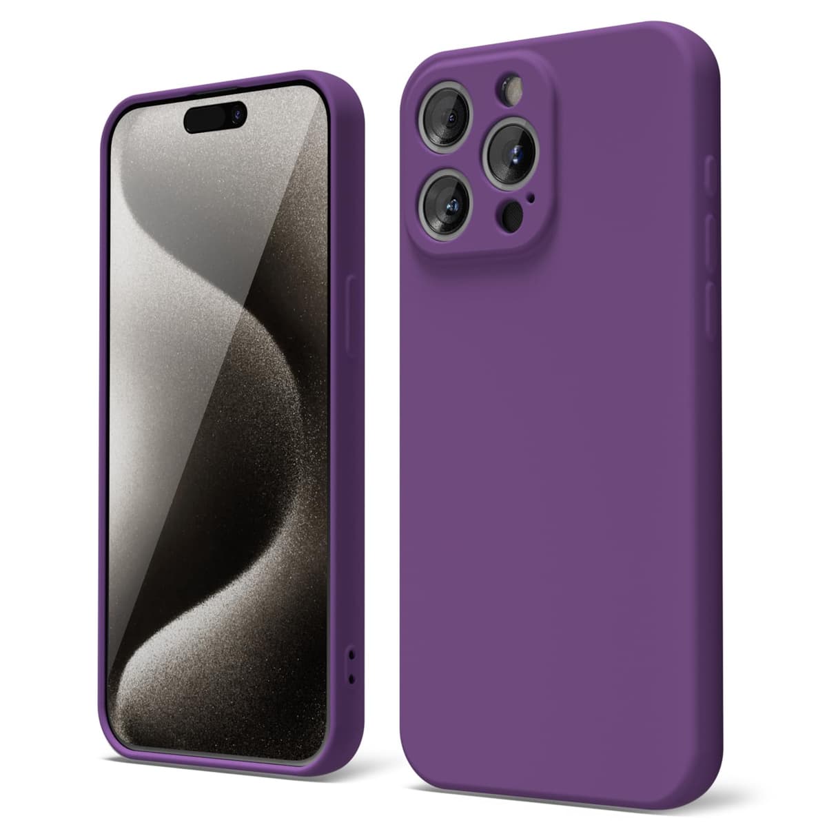 oakxco for iPhone 17 Pro Max Phone Case Liquid Silicone, Cute Thin Slim Grip Soft Rubber Gel for Women Men, Smooth Matte TPU Plain Solid Color Girly Simple Case with Camera Cover, Light Pink — view 1300