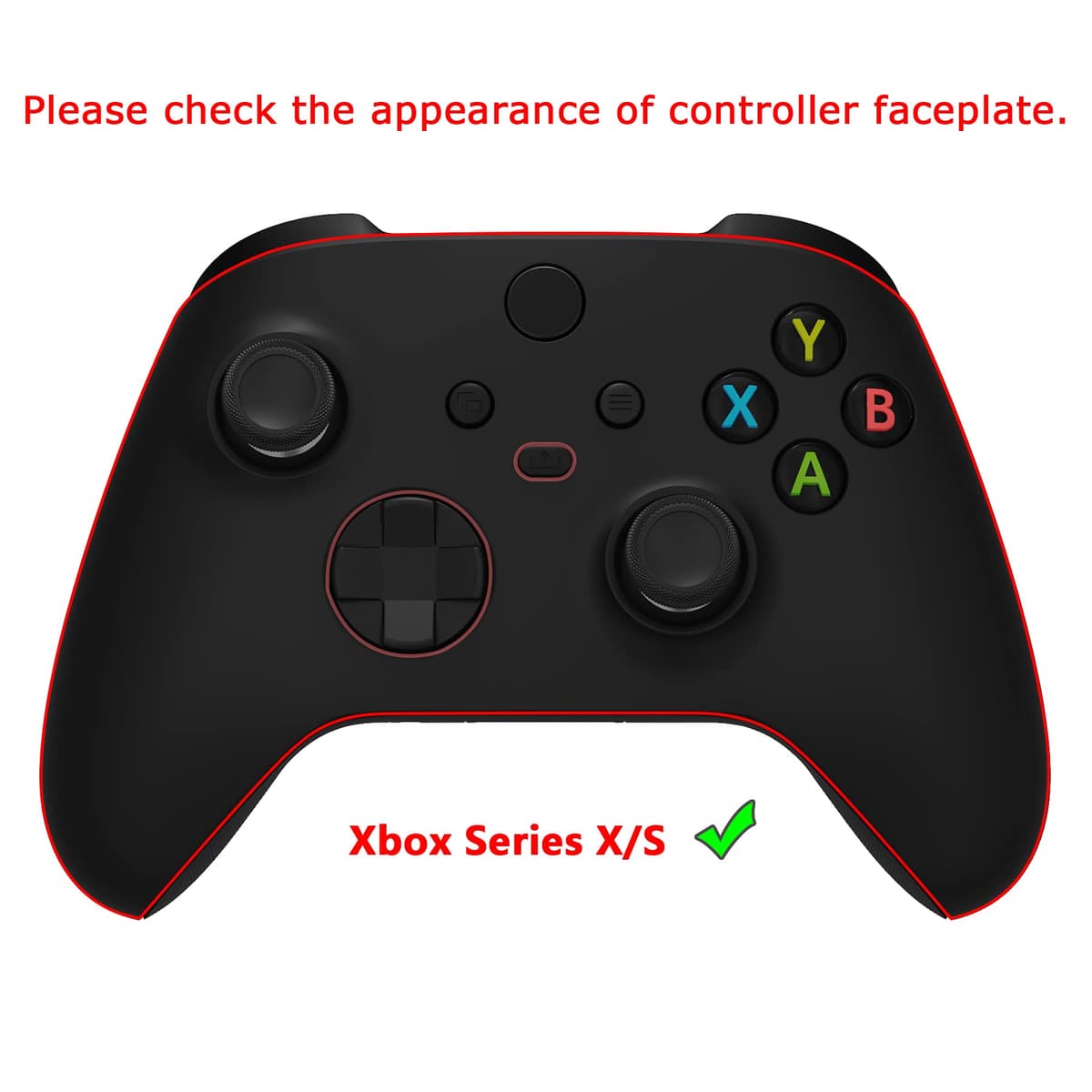 eXtremeRate Custom Shell for Xbox Series X & S Controller - Revitalize Your Controller - Clown Cards Replacement Cover Front Housing Cover for Xbox Core Controller Wireless [Control NOT Included] — view 2