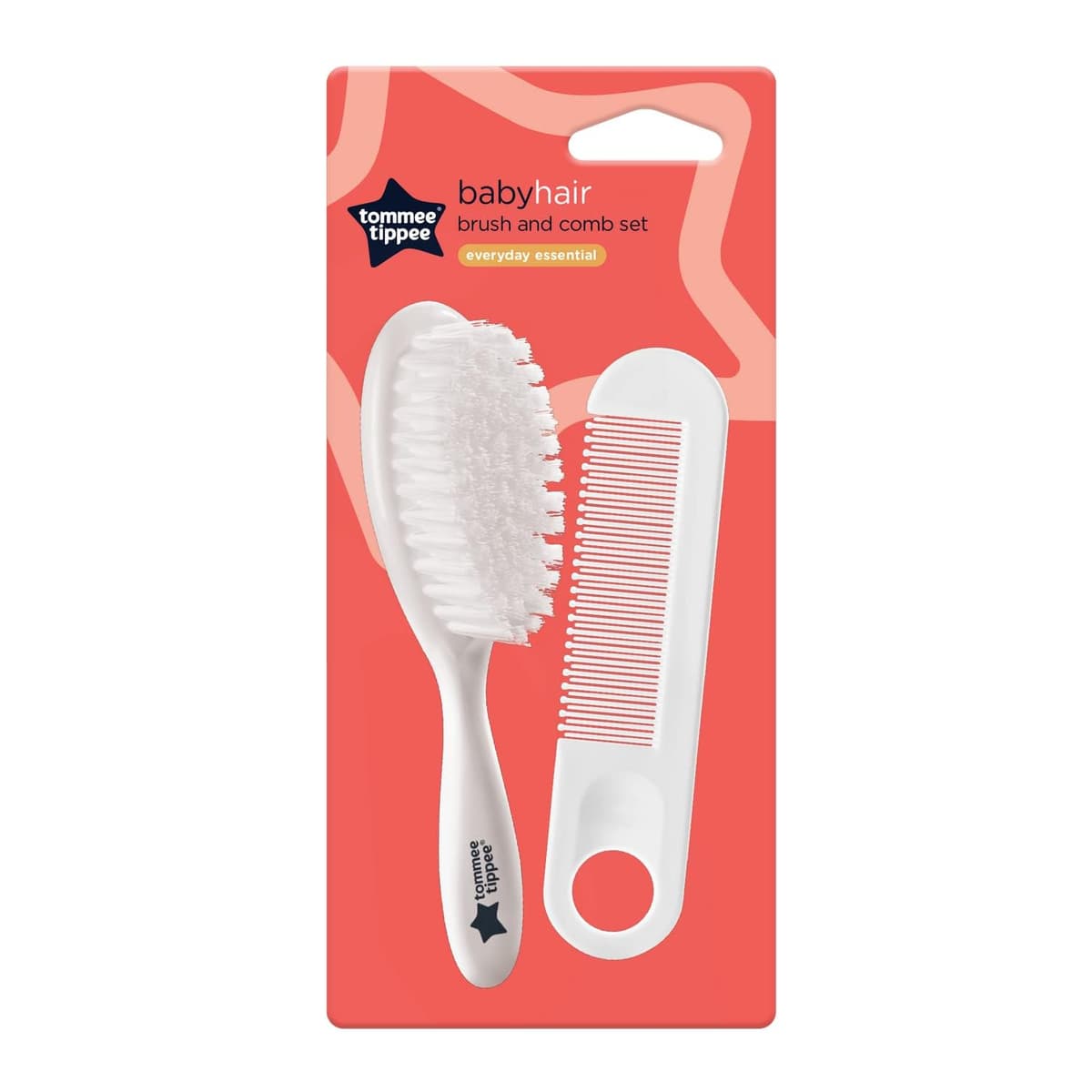 Tommee Tippee Essential Basics Brush and Comb Set, White, 2 Count (Pack of 1) — view 2