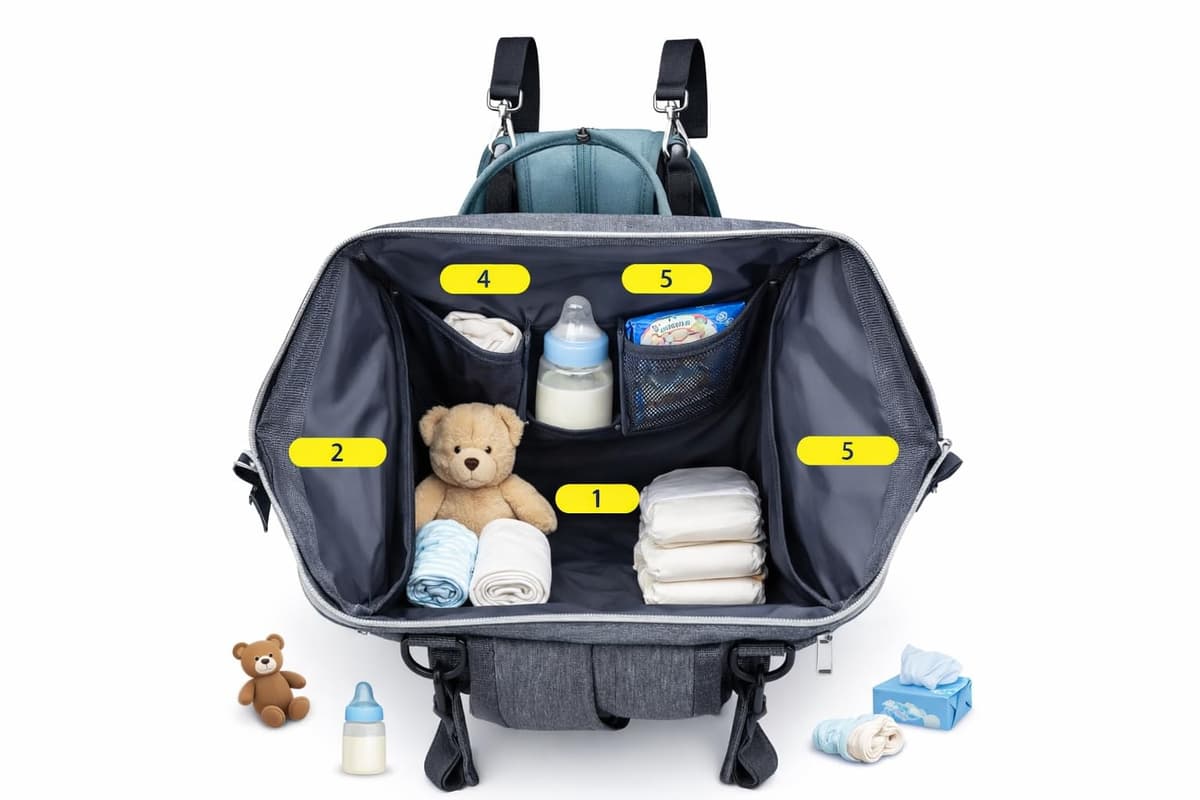 Mochila Carro Bebe Pañaleras Para Bebes | Bolsa Mochila Maternidad Carrito Pañalera Premama | Pañaleras Mochila Bebé Carro Italy Mala Maternidade Bebe | Diaper Bag Walking Cambiador Maternidade — view 5
