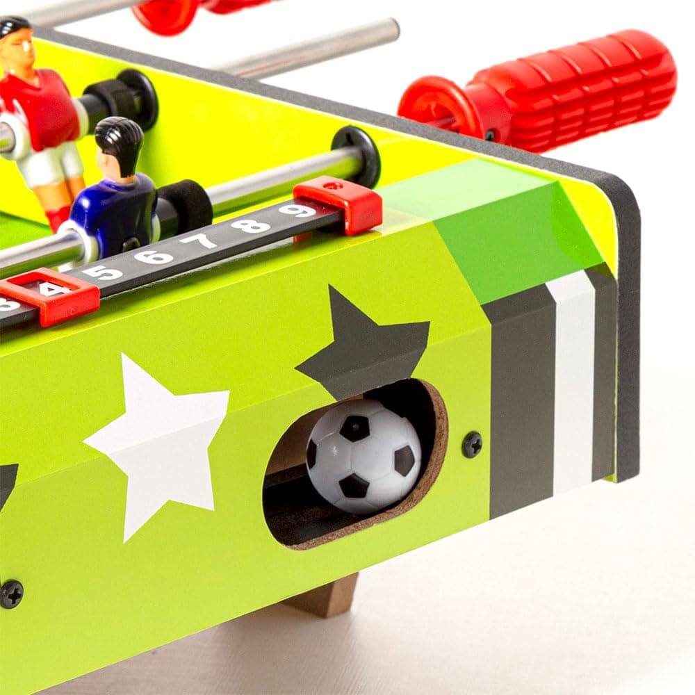 ColorBaby 85435 Mesa de futbolín Infantil, 60x32x14 cm, 2 Jugadores, Marcadores manuales, De Madera Resistente, Juegos de Mesa, Futbolines para niños, 6 años y mas — view 6