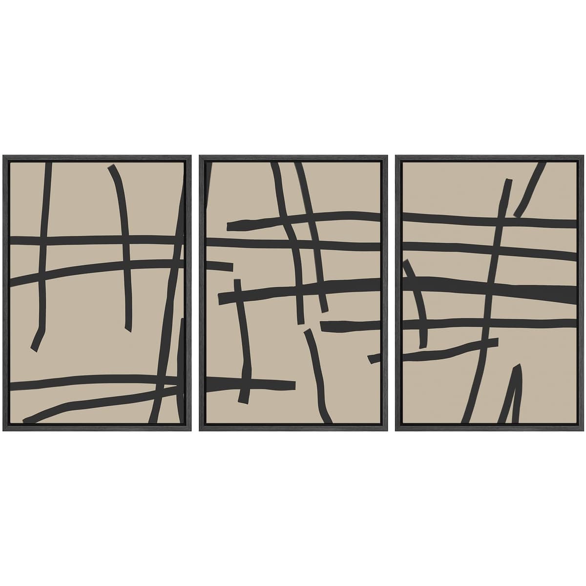 SIGNWIN Framed Canvas Print Wall Art Set Coastal Serenity Abstract Seaside Illustrations Modern Art Decorative Rustic Calm/Zen for Living Room, Bedroom, Office - 24"x36"x3 Natural — view 104