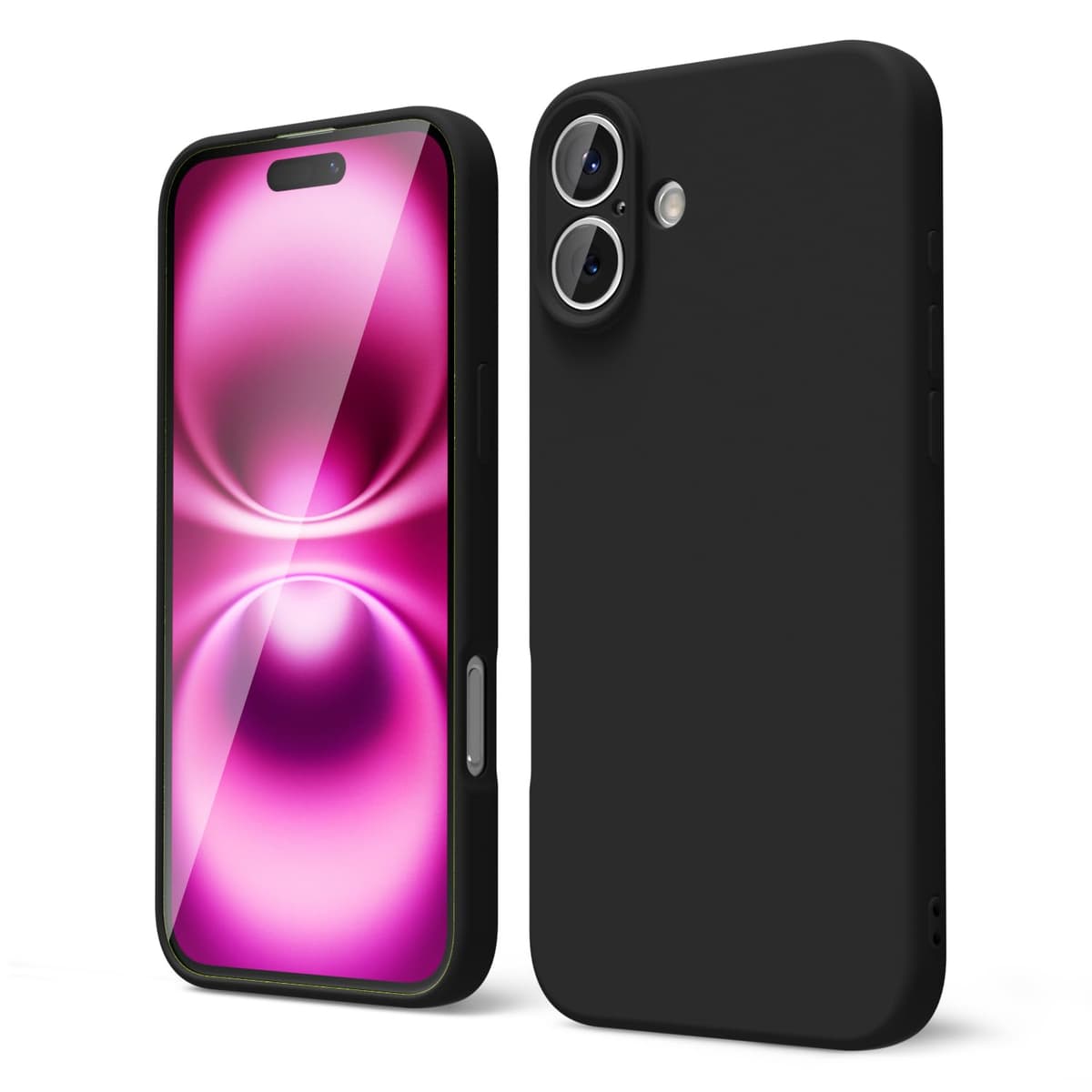 oakxco for iPhone 17 Pro Max Phone Case Liquid Silicone, Cute Thin Slim Grip Soft Rubber Gel for Women Men, Smooth Matte TPU Plain Solid Color Girly Simple Case with Camera Cover, Light Pink — view 607