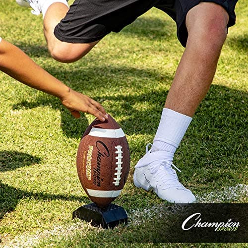 Champion Sports Extra-Point Kicking Tee – 2” Black Football Holder for Kickoff Practice, Coaches & Athletes — view 5