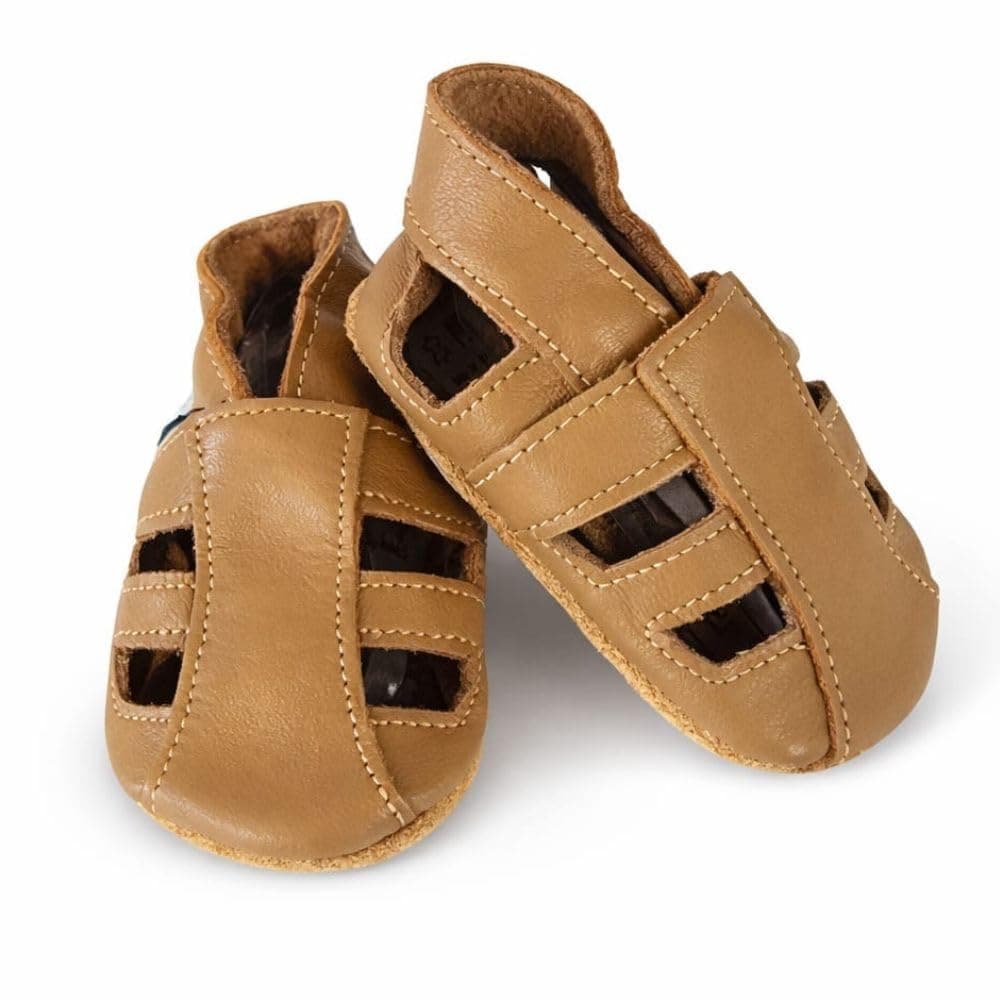 Dotty Fish Soft Sole Leather Sandals for Babies & Kids – Barefoot Feel, Non-Slip Sole, Breathable, Lightweight & Flexible Summer Shoes for Boys & Girls - British Brand - 0-6 Months - 4-5 Years — view 3