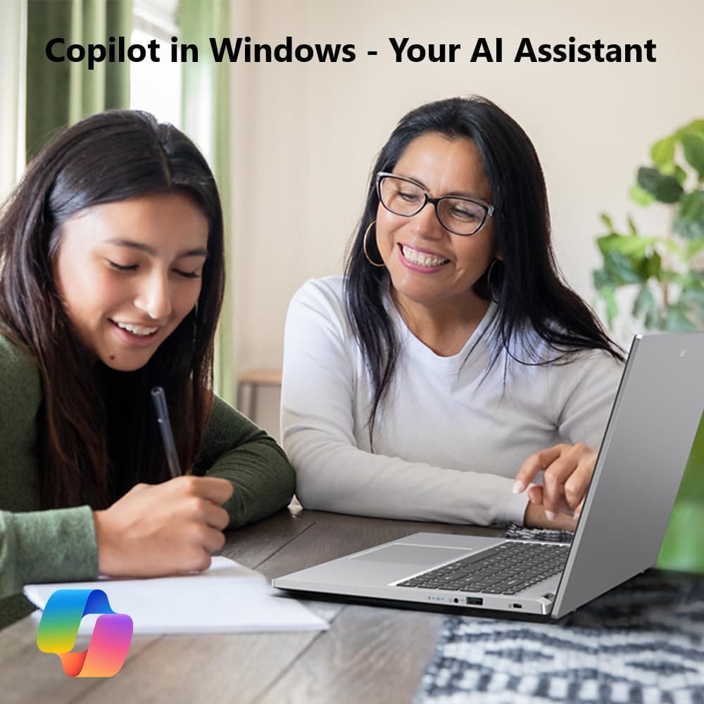acer Aspire Go 15 AI Ready Laptop | 15.6" FHD IPS Display | AMD Ryzen 3 7320U | AMD Radeon 610M Graphics | 8GB LPDDR5 | 128GB PCIe SSD | Wi-Fi 6 | Windows 11 Home in S Mode | AG15-21P-R5YG — view 5