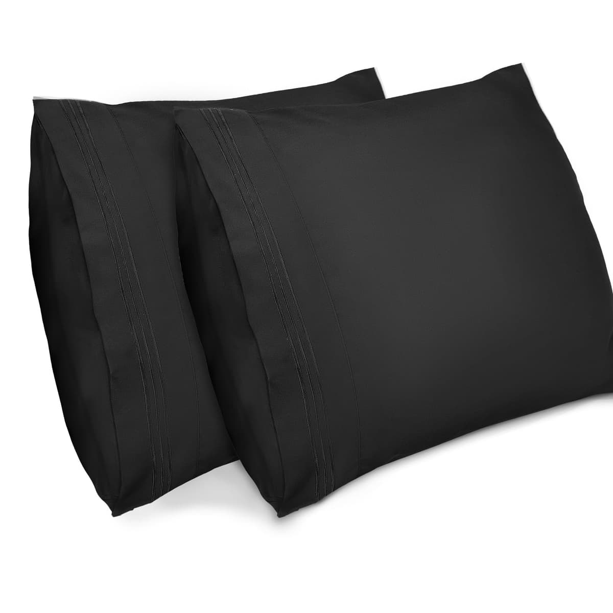Lirex 2-Pack Fundas de Almohada 1800 hilos, Fundas de Almohada de Microfibra Suave Cepillada, Transpirables sin Arrugas y Lavables a Máquina (50x70 cm, Blanco) — view 16
