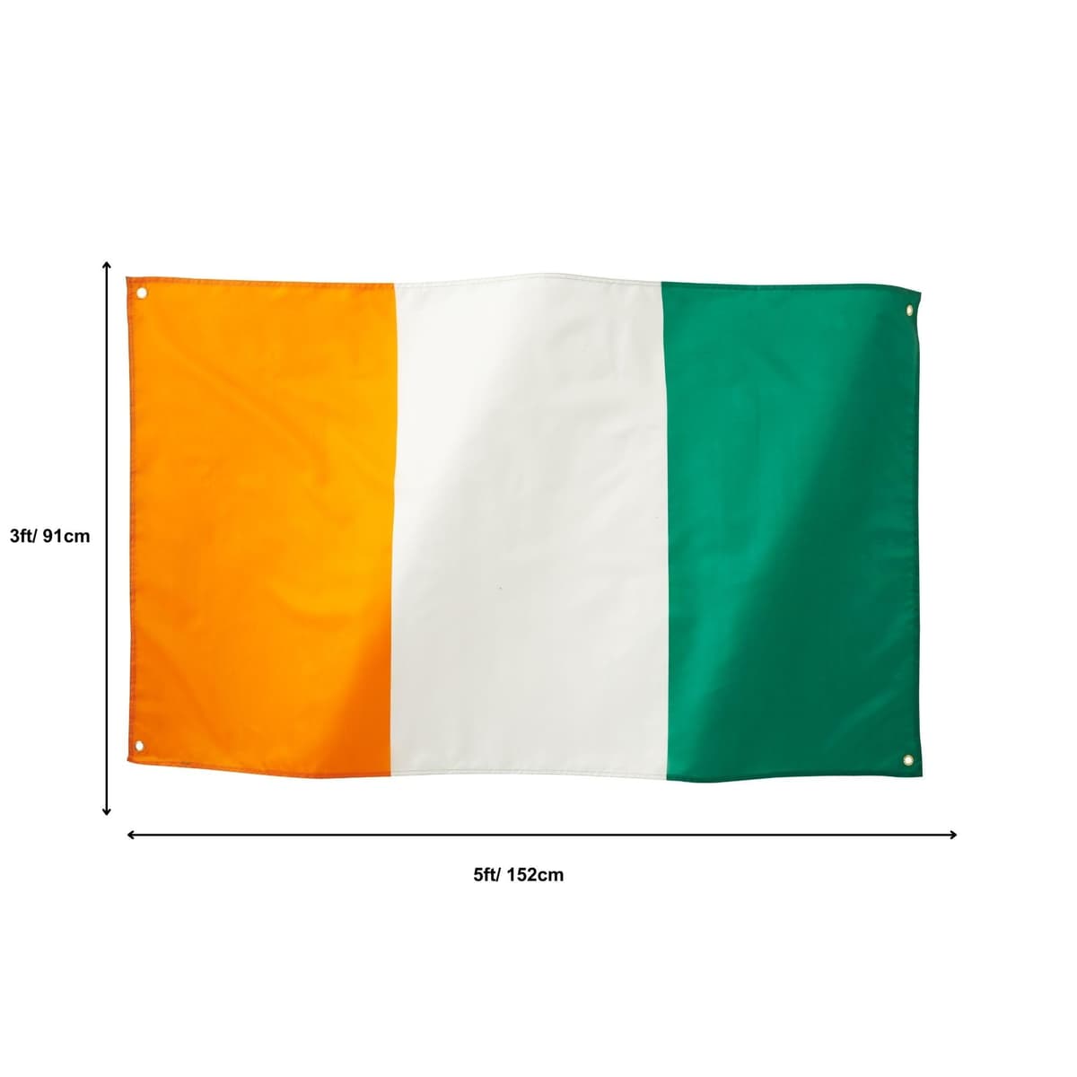 Runesol Cornwall Flag - 91x152cm, 3ft x 5ft, Cornish Flag, 4 Grommets, Eyelet in Every Corner, Premium Quality, Inside & Outside Use, Vivid Colours — view 1185