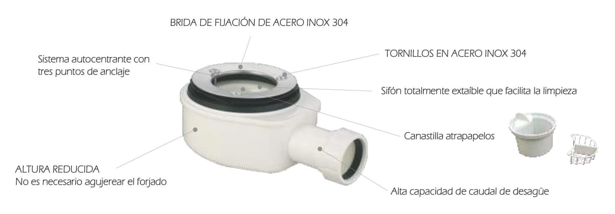 Plato DE Ducha Resina Textura Pizarra Enmarcado Carga Mineral Y Gel Coats (Blanco, 100 X 70) — view 5