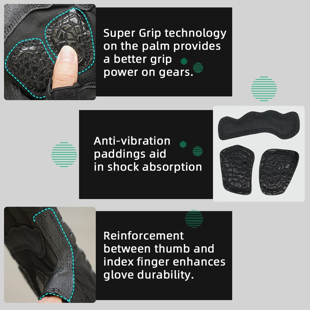 Seibertron T.T.F.I.G 2.0 Men's Tactical Military Gloves Flexible Rubber Knuckle Protective for Combat Hunting Hiking Airsoft Paintball Motorcycle Motorbike Riding Outdoor Gloves — view 5