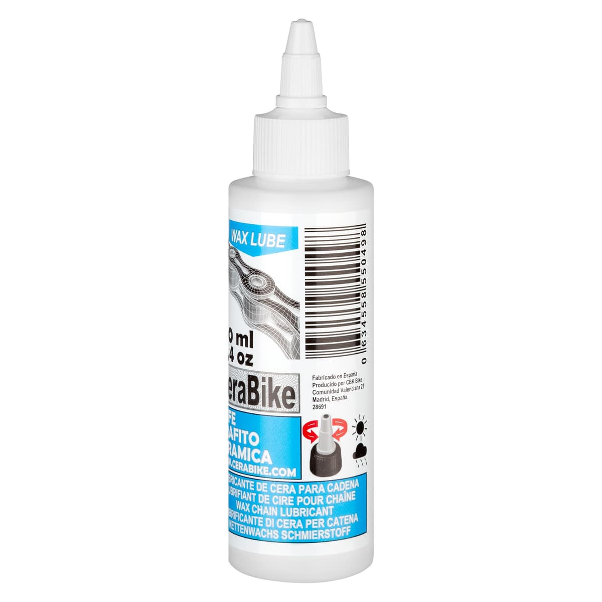 CeraBike WAXLUBE. LUBRICANTE Base Cera para Cadena con PTFE, Grafito Y Ceramica (130ML) — view 2