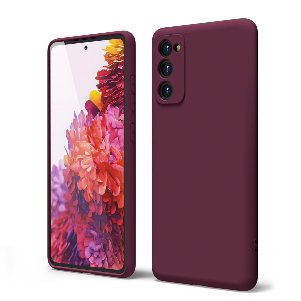 oakxco for Samsung Galaxy S23 Phone Case Liquid Silicone,Cute Thin Slim Soft Rubber TPU Plain Smooth Gel Cover for Women Girl Aesthetic Design, Matte Solid Protective & Shockproof, Burgundy Plum Wine — view 77