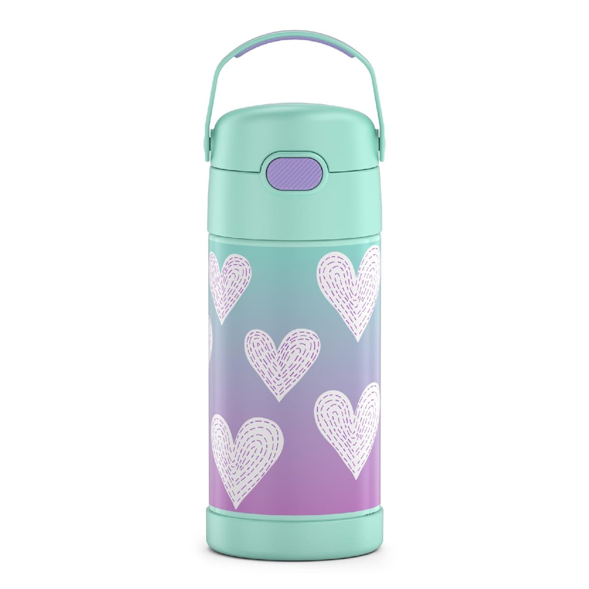 THERMOS FUNTAINER Water Bottle with Straw - 12 Ounce - Kids Stainless Steel Vacuum Insulated Water Bottle with Lid, Animal Presents — view 22