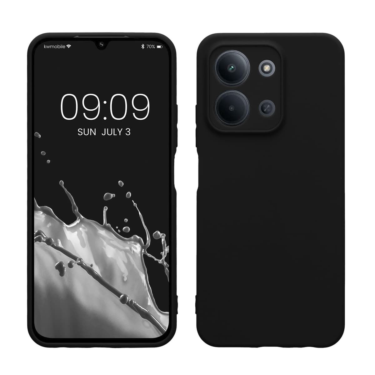 kwmobile Carcasa Compatible con Xiaomi Redmi Note 14 Pro 5G / Poco X7 Funda - Funda Ultrafina de TPU con Bordes elevados - Lavanda Metalizado — view 77