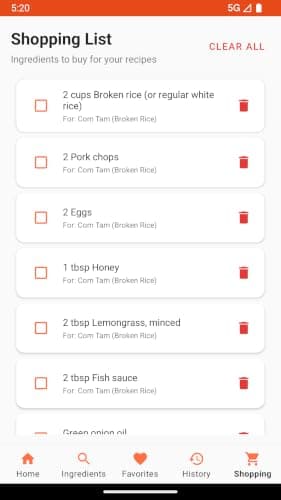 Local Food Recipe Finder — view 4