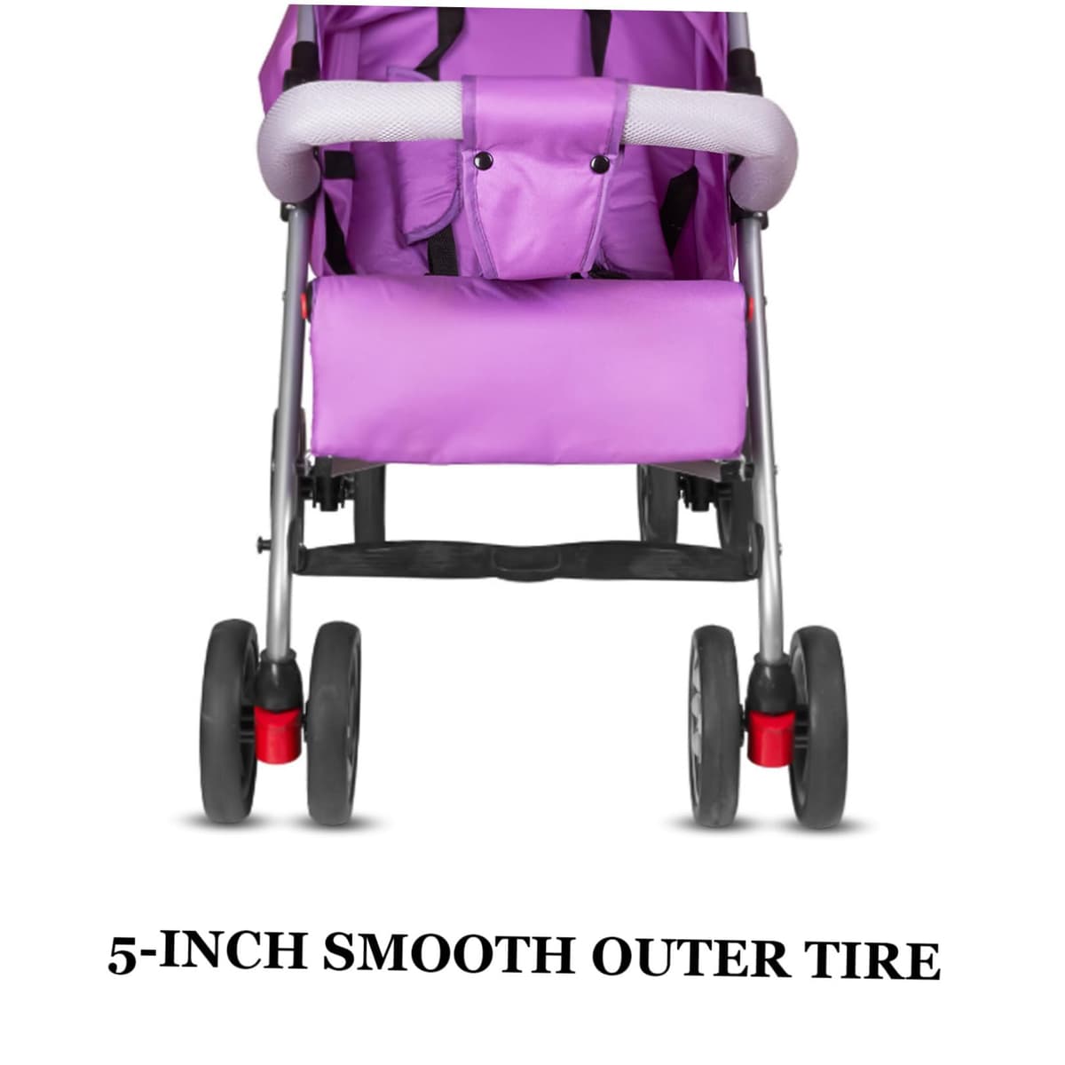 Universal and Sturdy Rubber Material 5 Inch Stroller Tire Replacement Rubber Smooth Pushchair Wheel Tire with Smooth Rolling Feature for Buggy and Buggy — view 3