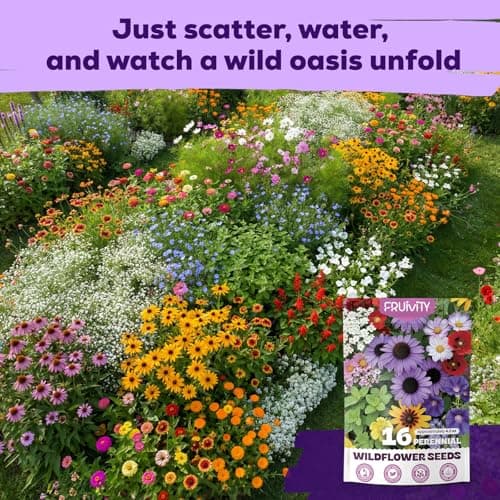200,000+ Wildflower Seeds Bulk (4oz) – 16 Varieties Perennial & Annual Mix, Attract Bees, Butterflies & Hummingbirds, High Germination for Outdoor Pollinator Garden, Unique Gift for Mother, Women, Mom — view 5