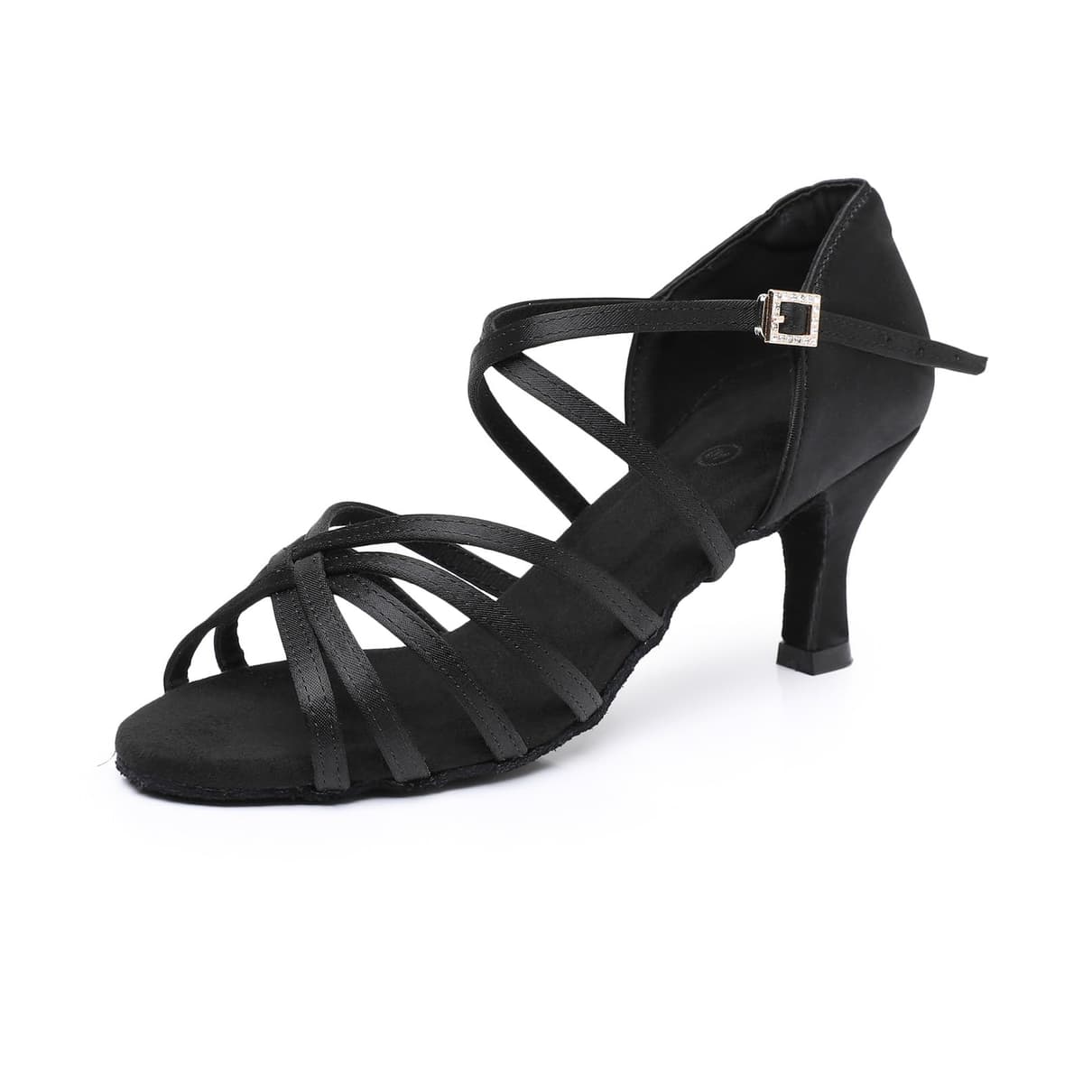 Rosefinch Zapatos de Danza Latina para Mujer Negro Profesional Zapatos de Baile de salón de Fiesta de Salsa de Baile práctica de Rendimiento Zapatos tamaño — view 39