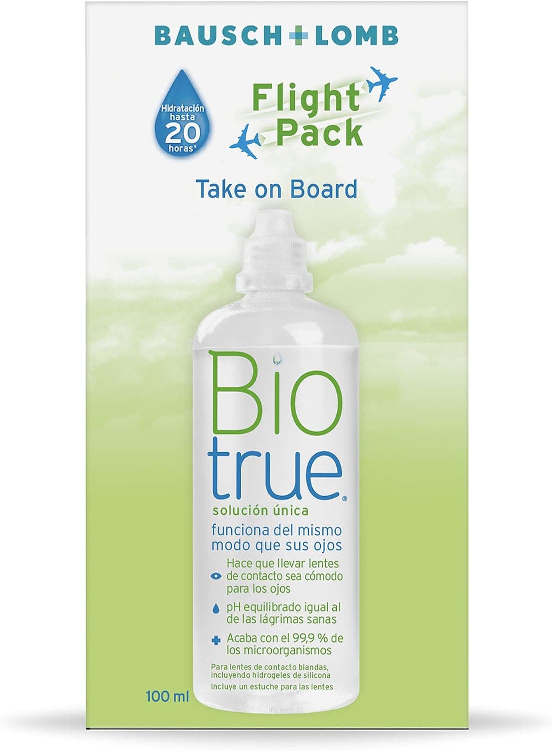 Biotrue Bausch + Lomb Single Solution 100 ml for Soft Contact Lenses — view 2