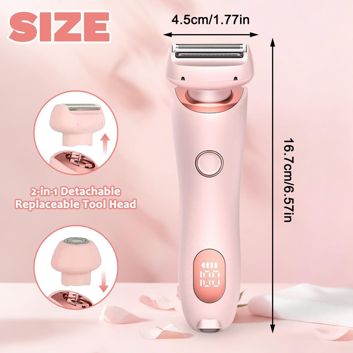 Afeitadora Eléctrica para Mujer, 2026 Rasuradora Mujer Zona Intima, Profesional Afeitadora Mujer, Indoloro Maquina Depilar Mujer, Recargable Rasuradora Mujer, Impermeable IPX7, para pierna, axila (M5) — view 2