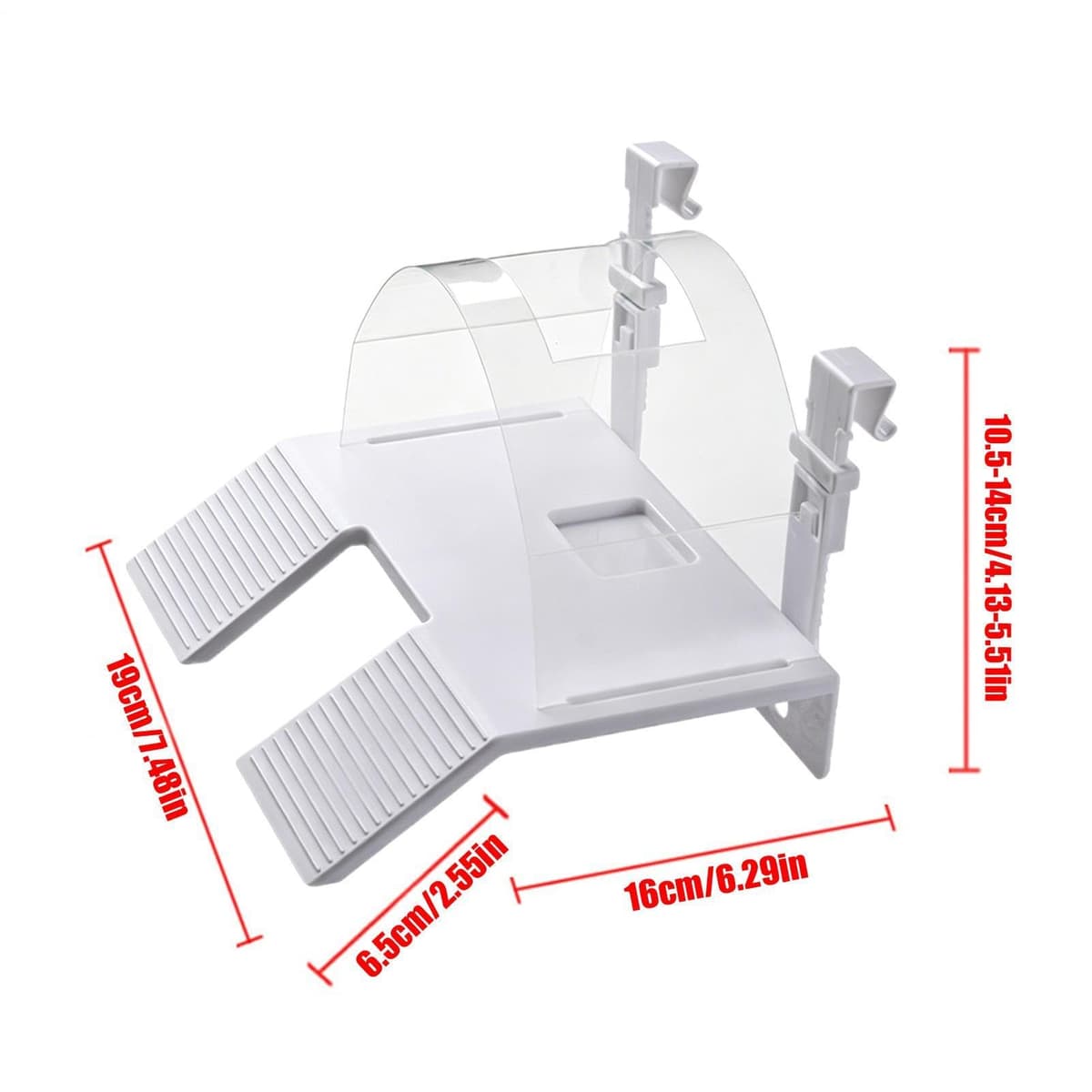 Nkmifeg Rampa De Asolamiento Tortugas - Doble Escalera Escalada Salamandras | Terraza Reposo Tortugas - para Criadores y Dueños, Terrario, Tanque de Comida, Salón, Oficina en Casa — view 5