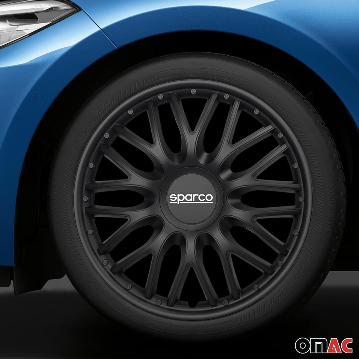 Sparco SPC1596BK Wheel Trims Roma Black, Set of 4, 15 Inches — view 2