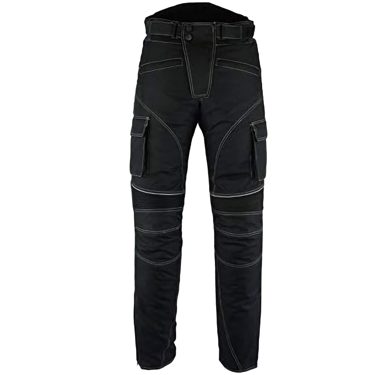 Sterling Sports®Men Textile Waterproof Motorbike Motorcycle Thermal Armoured Trousers Cargo Pant Black Cameo Grey Green — view 9