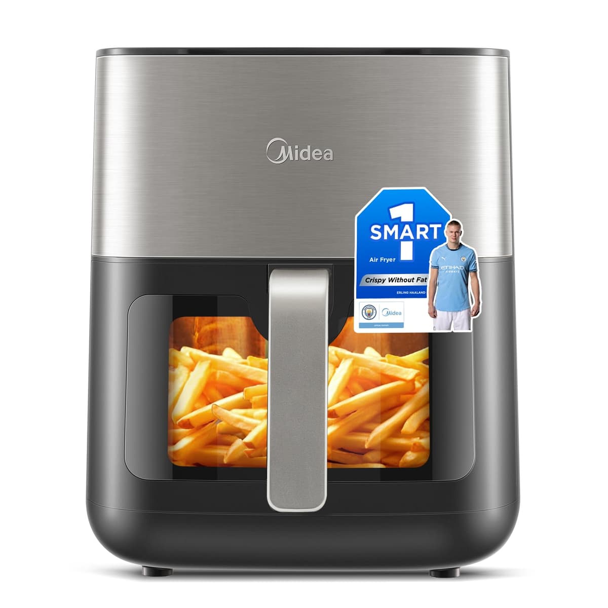 Midea Compact 2L Air Fryer – 12 Preset Menus, Adjustable Timer, 80-200°C Temperature Control, 1150W, Dishwasher-Safe Non-Stick Basket, BPA-Free, Space-Saving Design – Ideal for Small Kitchens (Black) — view 7
