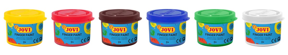 Jovi - Pintura de dedos - estuche de 6 botes de 35 ml - a partir de 2 años - ingredientes naturales - sin gluten — view 4