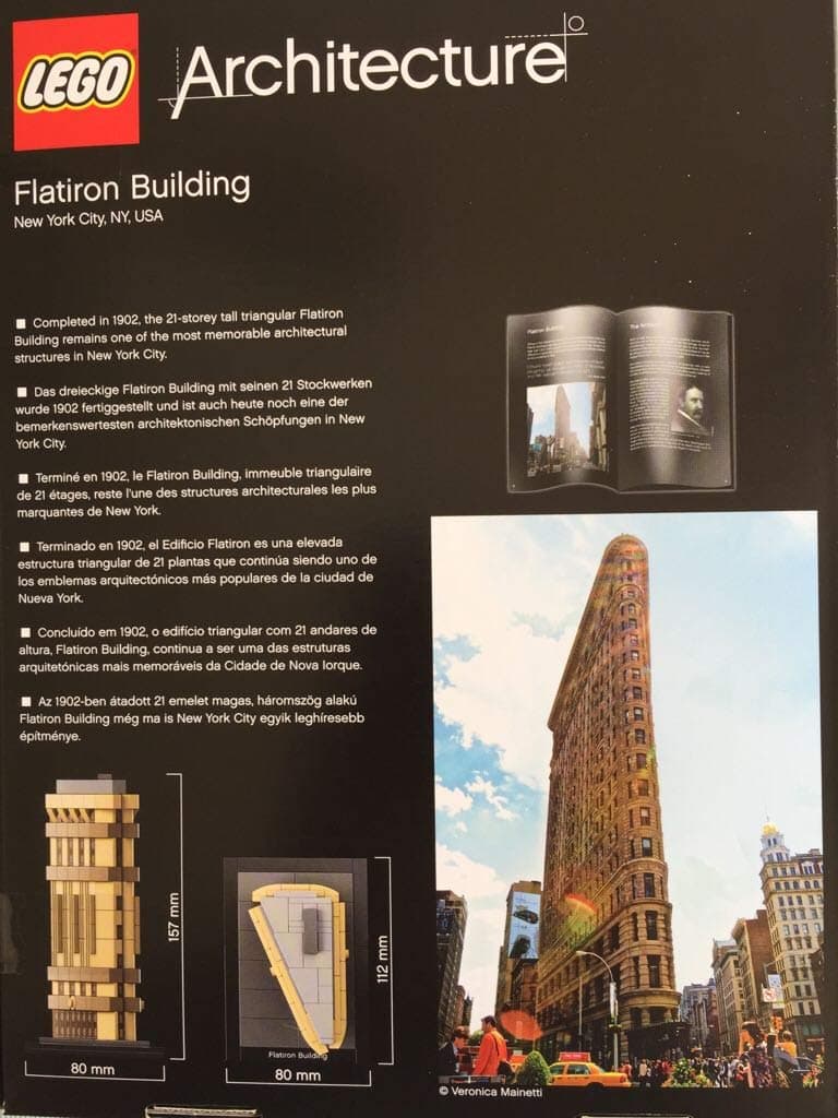 Lego Architecture Flatiron Building — view 2