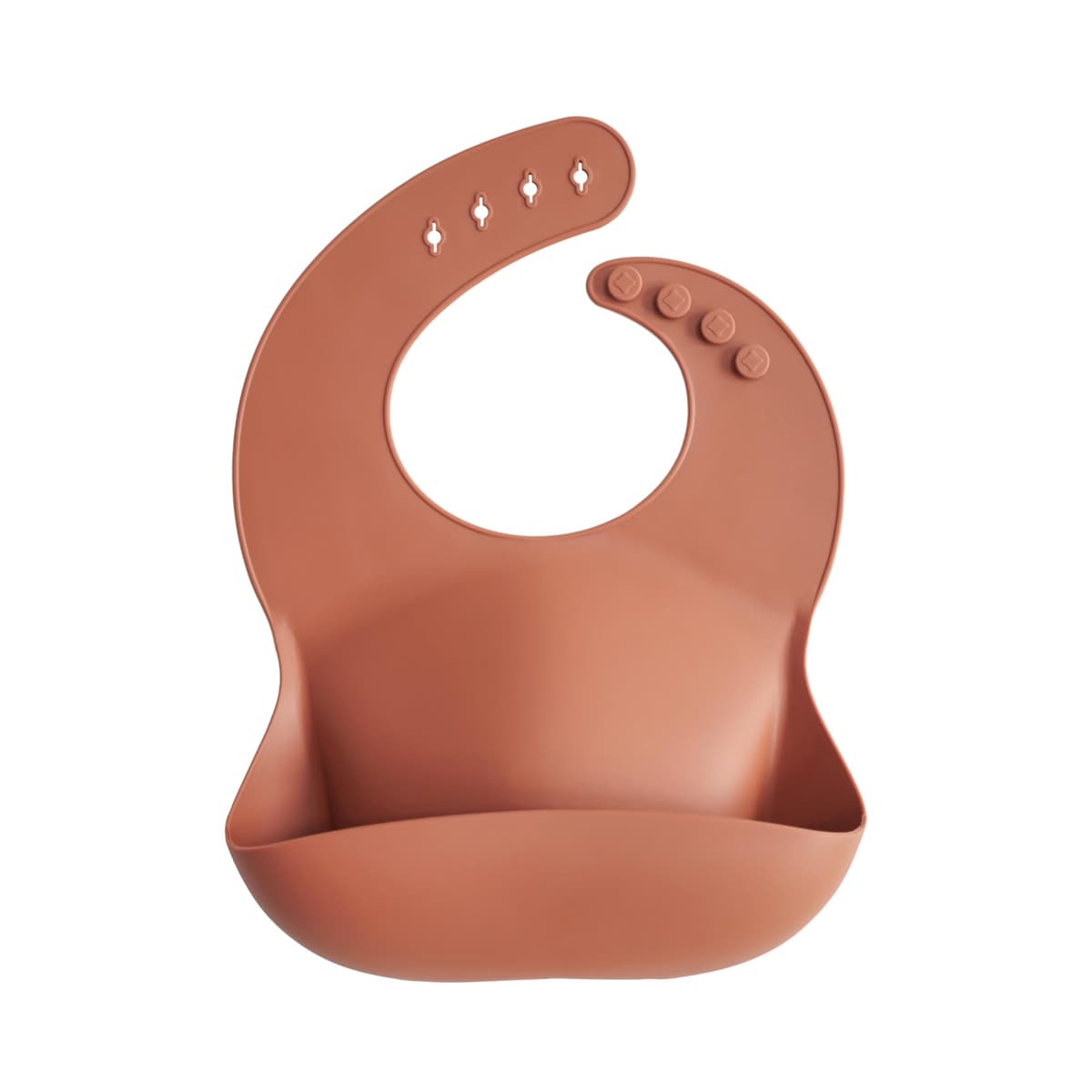 Mushie Baby Silicone Bib | Adjustable Fit Waterproof Bibs | Easy Wipe Baby Feeding Bibs | 4 Adjustable Sizes with Deep Front Pockets | 100% BPA and Phthalate Free — view 23